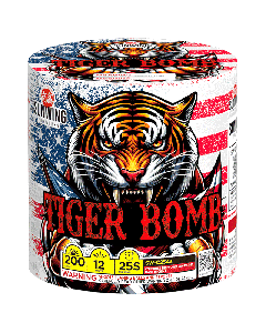 TIGER BOMB | 200 Gram 12 Shot Cake by Sunwing Fireworks